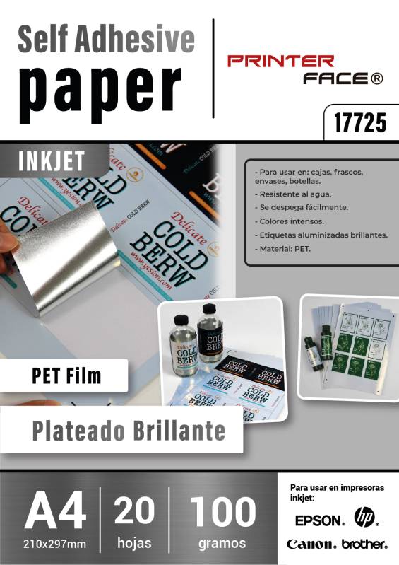 Pet Glossy Silver A4 100G X 20H