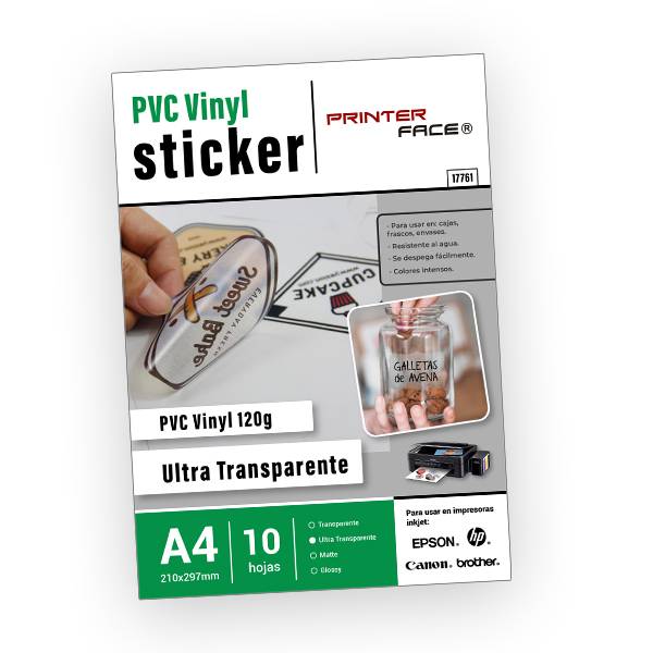Pvc Vinyl Sticker Ultra Transparente